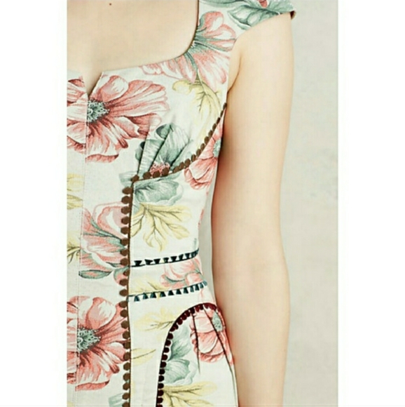 **SOLD** NWD Byron Lars Brocade Garden Sheath Dress, Sz. 4 - Picture 6 of 13